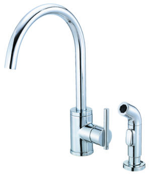 Image of Gerber Parma 1H Kitchen Faucet w/ Spray 1.75gpm Chrome