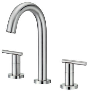 Image of Gerber Parma Trim Line 2H Mini-Widespread Lavatory Faucet w/ Metal Touch Down Drain 1.2gpm Brushed Nickel