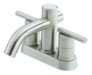 Image of Gerber Parma 2H Centerset Lavatory Faucet w/ Metal Touch Down Drain 1.2gpm Brushed Nickel