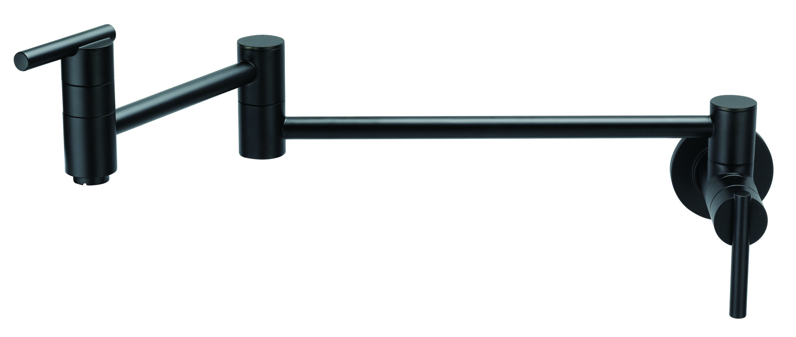 Image of Gerber Parma 1H Wall Mount Pot Filler 2.2gpm Satin Black