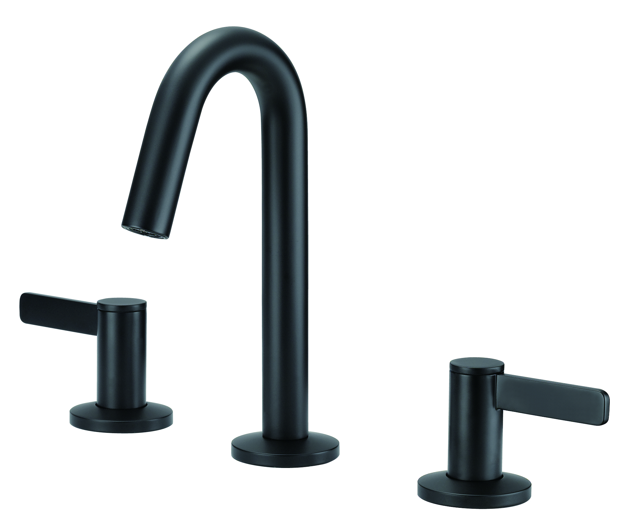 Image of Gerber Amalfi Trim Line 2H Mini-Widespread Lavatory Faucet w/ 50/50 Touch Down Drain 1.2gpm Satin Black
