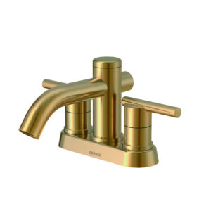 Image of Gerber Parma 2H Centerset Lavatory Faucet w/ Metal Touch Down Drain 1.2gpm Brushed Bronze
