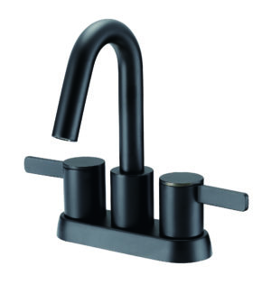 Image of Gerber Amalfi 2H Center Set Lavatory Faucet w/ 50/50 Touch Down Drain 1.2gpm Satin Black