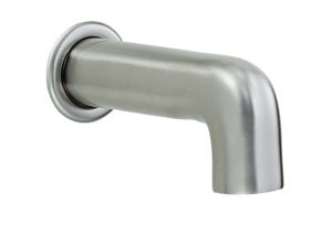Image of Gerber Parma 6 1/2" Wall Mount Tub Spout without Diverter Brushed Nickel