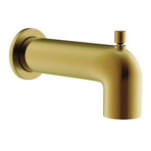 Image of Gerber Parma Wall Mount Tub Spout with Diverter Brushed Bronze