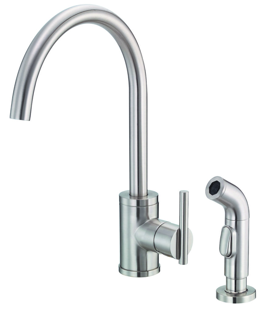 Gerber Parma 1H Kitchen Faucet w/ Spray 1.75gpm Stainless Steel