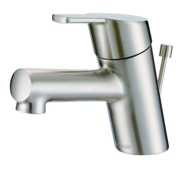 Image of Gerber Amalfi 1H Top Control Lavatory Faucet Single Hole w/ Metal Pop-Up Drain 1.2gpm Brushed Nickel