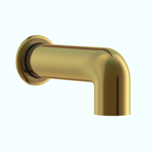 Image of Gerber Parma 6 1/2" Wall Mount Tub Spout without Diverter Brushed Bronze
