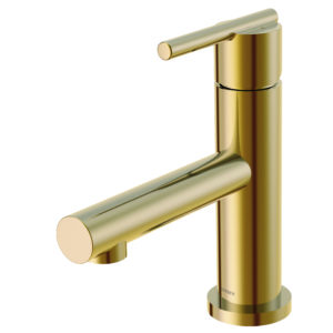 Image of Gerber Parma Trim Line 1H Lavatory Faucet Single Hole Mount w/ Metal Touch Down Drain & Optional Deck Plate Included 1.2gpm Brushed Bronze