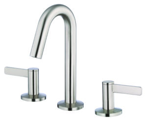 Image of Gerber Amalfi Trim Line 2H Mini-Widespread Lavatory Faucet w/ 50/50 Touch Down Drain 1.2gpm Brushed Nickel